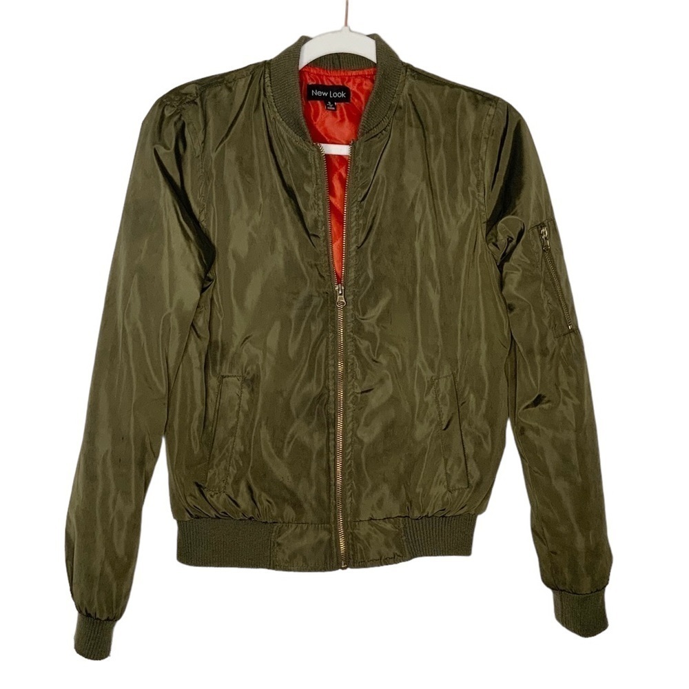 NEW Look olive color bomber jacket. Size S